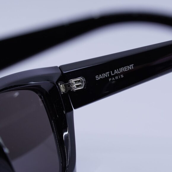 Saint Laurent SL552 001 Sunglasses Black Cat Eye Frame, Black Lenses main image 9